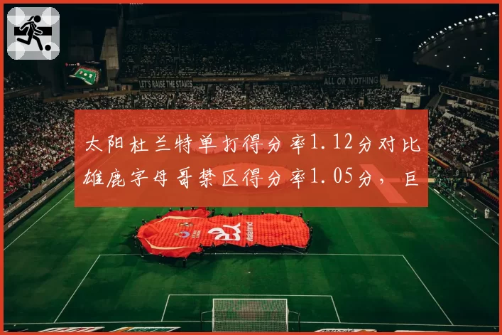 太阳杜兰特单打得分率1.12分对比雄鹿字母哥禁区得分率1.05分,巨星单打效率对决